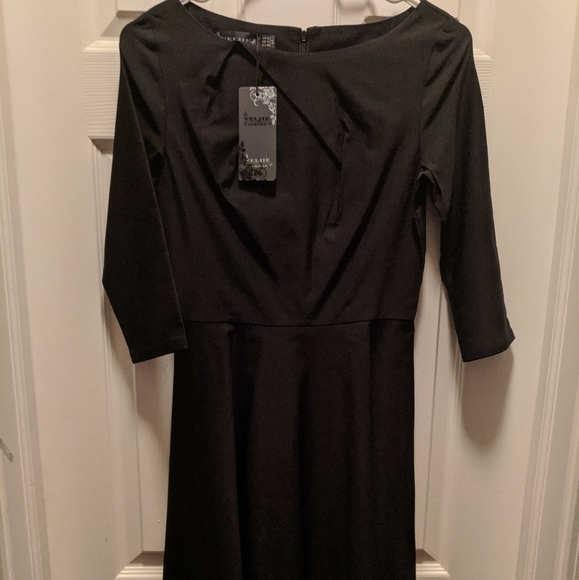 NWT Vintage Scoop Neck Casual Party Flare Dress - Picture 2 of 3